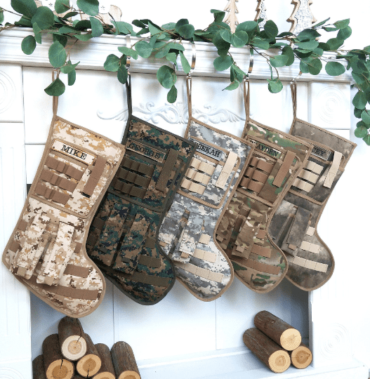 Personalized Christmas Stocking Camo Tactical/Military Christmas Stocking Camouflage Stocking -MC.