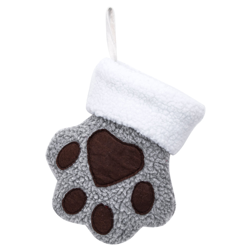 Christmas Stockings Pet Paw Pattern Stockings Ornament Stockings Pet Christmas Decoration.